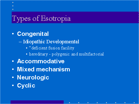 accommodative esotropia icd 10